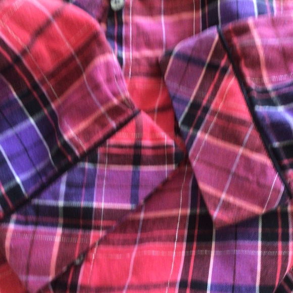 VICTORIAS SECRET FLANNEL SLEEP SHIRT MEDIUM - Picture 9 of 11